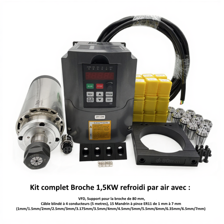 Kit Complet Machine CNC ULTIMATE Bee 750 x 750 mm – Vis à Billes à Transmission Silencieuse